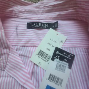 Lauren Ralph Lauren Pink Striped Shirt